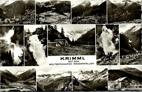 39825 - Salzburg - Krimml , Wasserfälle , Mehrbildkarte - gelaufen