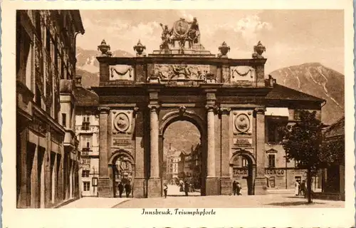 39882 - Tirol - Innsbruck , Triumphpforte - nicht gelaufen
