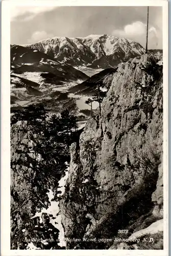 39892 - Niederösterreich - Ausblick von der Hohen Wand gegen Schneeberg - gelaufen