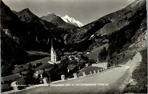 39901 - Kärnten - Heiligenblut , Großglockner Hochalpenstraße mit Großglockner - gelaufen 1939