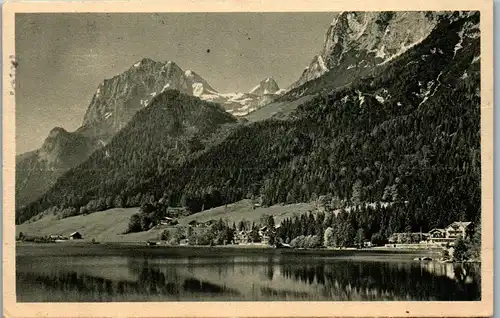 39905 - Deutschland - Hintersee mit Hotel Post und Hotel Gemsbock - gelaufen 1928