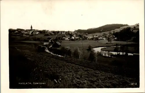 39906 - Oberösterreich - Haslach an der Mühl , Oberdonau , Panorama - gelaufen 1942