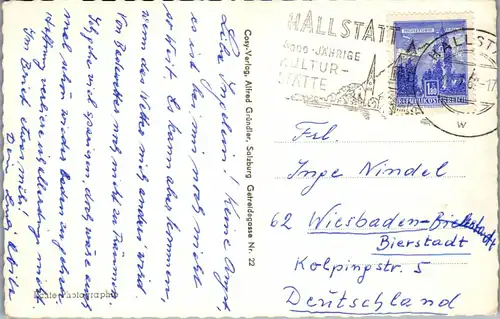 39914 - Oberösterreich - Hallstatt , Beinhaus - gelaufen 1962