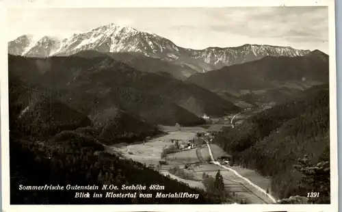 39926 - Niederösterreich - Gutenstein , Blick ins Klostertal vom Mariahilfberg - gelaufen 1934