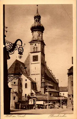 39928 - Tirol - Hall , Pfarrkirche - nicht gelaufen 1925