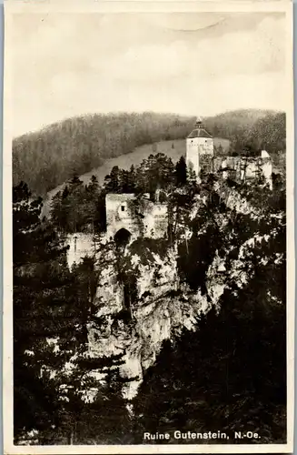 39932 - Niederösterreich - Gutenstein , Ruine - gelaufen 1932