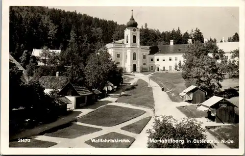 39934 - Niederösterreich - Gutenstein , Mariahilfberg , Wallfahrtskirche - gelaufen 1934