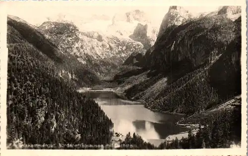 39954 - Oberösterreich - Vorderer Gosausee mit Dachstein - gelaufen 1941