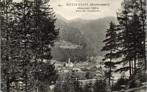 39956 - Italien - Gossensass , Brennerbahn , Blick vom Redwitzplatz - gelaufen 1907