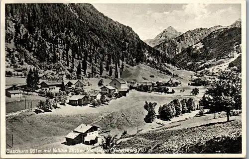 39986 - Vorarlberg - Gaschurn mit Vallüla , Montafon - gelaufen 1932