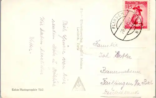 39987 - Tirol - Flirsch am Arlberg - gelaufen 1954