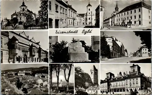 39995 - Burgenland - Eisenstadt , Mehrbildkarte - gelaufen 1958