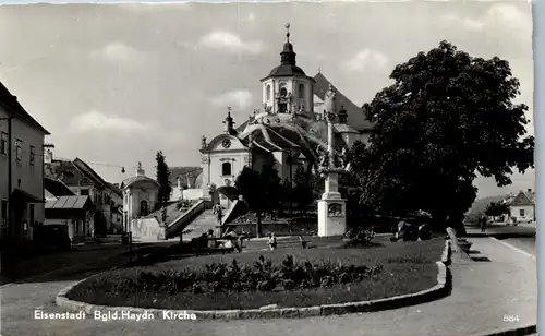 39996 - Burgenland - Eisenstadt , Haydn Kirche - gelaufen 1962