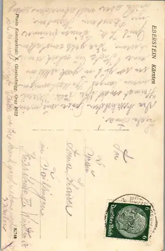 40008 - Kärnten - Eberstein , Panorama - gelaufen 1932