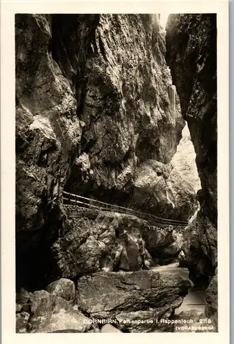 40012 - Vorarlberg - Dornbirn , Felsenpartie in der Rappenloch Schlucht - nicht gelaufen