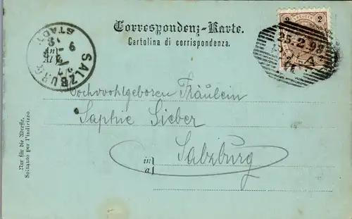 40047 - Kroatien - Pula , Pola , Kriegshafen , Seltene Ansicht , Mondscheinkarte - gelaufen 1898