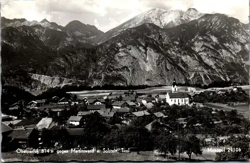 40061 - Tirol - Oberperfuss gegen Martinswand u. Solstein - gelaufen 1958