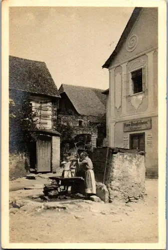 40064 - Niederösterreich - Oberarnsdorf i. d. Wachau , Franz Krapfenbauer Bäckerei , Partie in Ober-Arnsdorf - gelaufen 1943