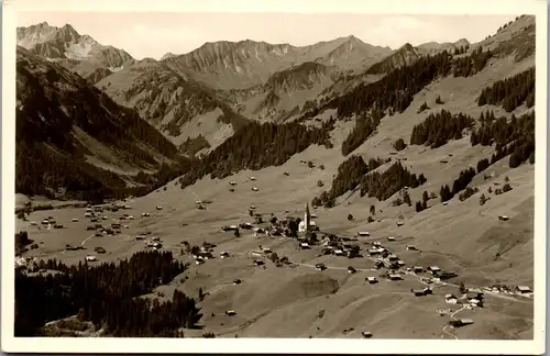 40085 - Vorarlberg - Mittelberg mit Alpspitze und Güntlispitze , Sondertarif Stempel - gelaufen 1952
