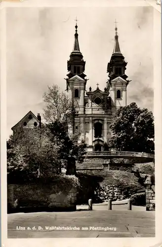 40114 - Oberösterreich - Linz , Wallfahrtskirche Pöstlingberg - gelaufen
