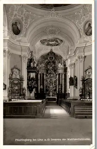 40115 - Oberösterreich - Linz , Inneres der Wallfahrtskirche Pöstlingberg - gelaufen