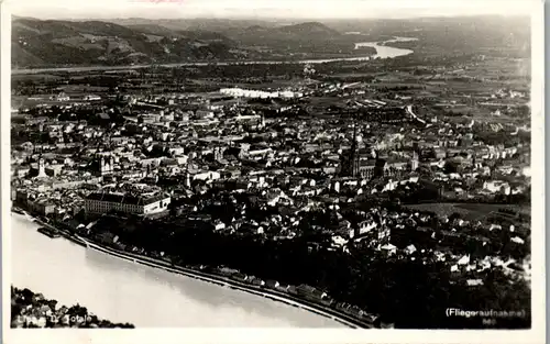 40117 - Oberösterreich - Linz , Totale , Fliegeraufnahme - gelaufen 1941