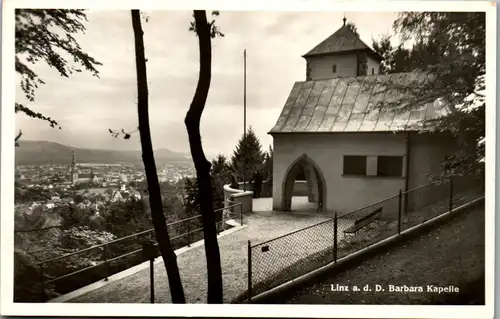 40119 - Oberösterreich - Linz a. Donau mit Barbara Kapelle - gelaufen 1941