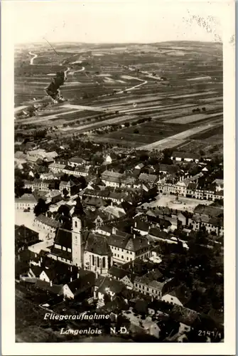 40153 - Niederösterreich - Langenlois , Fliegeraufnahme - gelaufen 1942