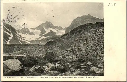 40154 - Tirol - Kuchelspitze u. Kuchenspitze ges. unterhalb d. Darmstädter Hütte - gelaufen