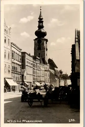 40199 - Oberösterreich - Wels , Pfarrkirche - gelaufen 1942