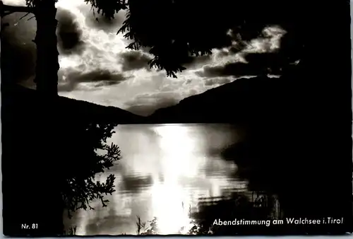 40205 - Tirol - Walchsee , Abendstimmung - gelaufen 1966