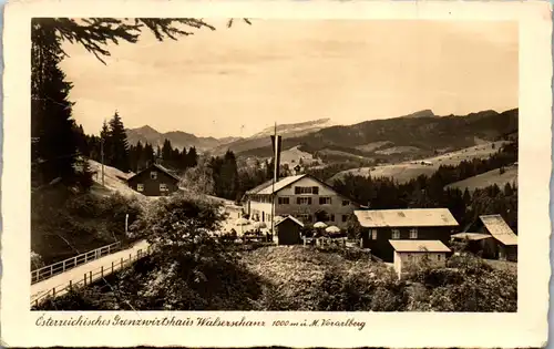 40207 - Vorarlberg - Kleinwalsertal , Österreichisches Grenzwirtshaus Walserschanz - nicht gelaufen