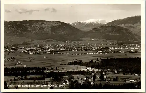 40217 - Kärnten - Villach vom Süden mit Wöllaner Nock - gelaufen 1933