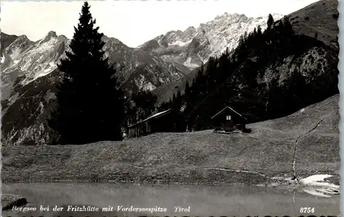 40241 - Tirol - Schnann , Bergsee bei der Fritzhütte mit Vorderseespitze - gelaufen 1969
