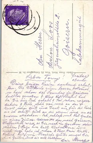 40248 - Oberösterreich - Steyr , Stadt vom Tabor - gelaufen 1942