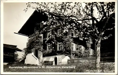 40270 - Vorarlberg - St. Gallenkirch , Montafoner Bauernhaus - gelaufen 1938