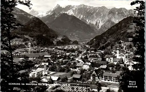 40282 - Vorarlberg - Schruns im Montafon gegen Zimba - gelaufen 1969