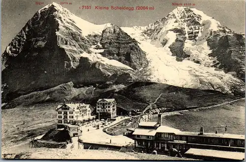 40287 - Schweiz - Kleine Scheidegg , Mönch , Eiger - nicht gelaufen