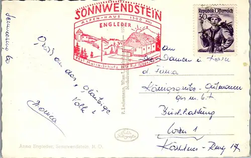 40297 - Niederösterreich - Alpenhaus Sonnwendstein gegen Rax - gelaufen 1959