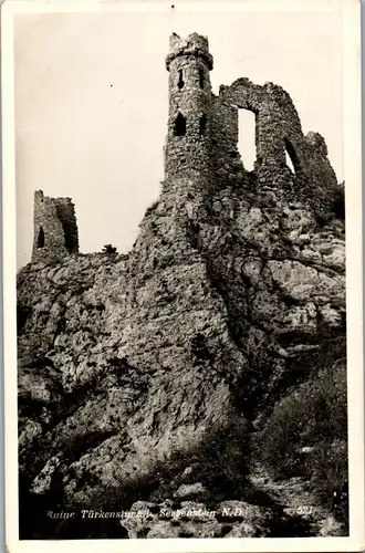 40298 - Niederösterreich - Seebenstein , Ruine Türkensturz - gelaufen 1940