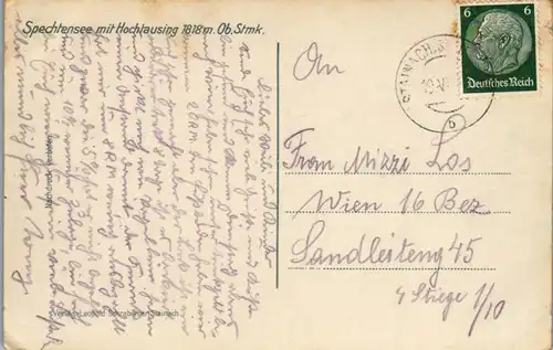 40300 - Steiermark - Pürgg , Spechtensee mit Hochtausing - gelaufen