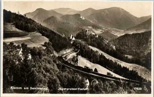 40303 - Niederösterreich - Klamm am Semmering , Jägergraben Viadukt - gelaufen 1929