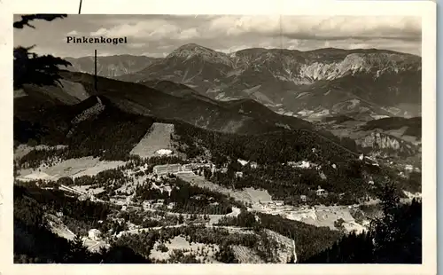 40304 - Niederösterreich - Semmering , Panorama vom Sonnwendstein , Pinkenkogel - gelaufen 1929