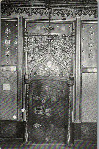 40335 - Salzburg - Festung Hohen-Salzburg , Gotische Tür im Fürstenzimmer - nicht gelaufen 1923