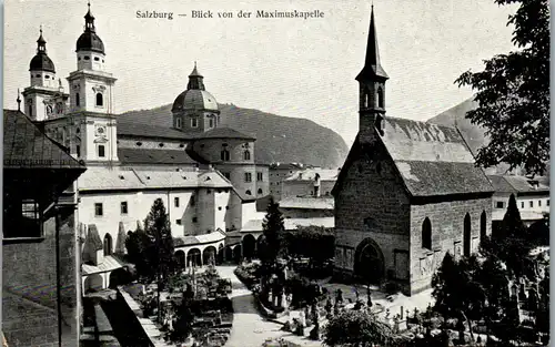 40344 - Salzburg - Blick von der Maximuskapelle - nicht gelaufen 1924