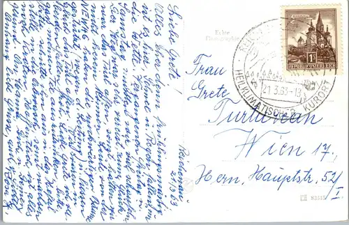 40362 - Niederösterreich - Reichenau , Kurpark - gelaufen 1963