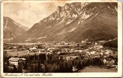 40363 - Niederösterreich - Reichenau mit dem Feuchter , Karte l. beschädigt - nicht gelaufen 1920