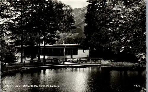 40365 - Niederösterreich - Reichenau , Teich im Kurpark - gelaufen 1962