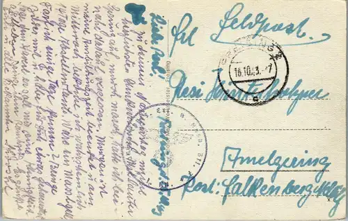 40383 - Deutschland - Freising , Domberg , Feldpost - gelaufen 1943