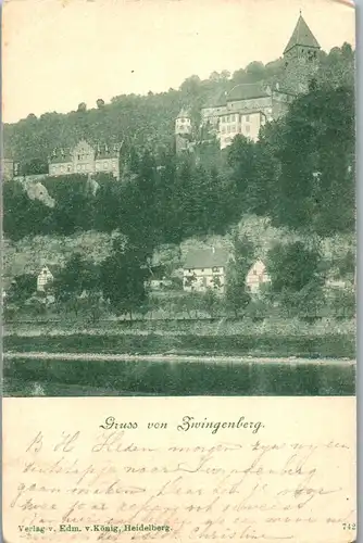 40421 - Deutschland - Zwingenberg , Gruss aus - gelaufen 1898